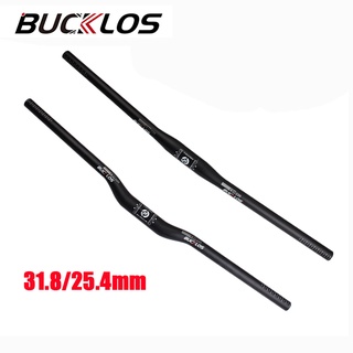 Bucklos แฮนด์บาร์ยกรถจักรยาน คาร์บอน เบาพิเศษ 25.4 31.8 มม. 660-760 มม.