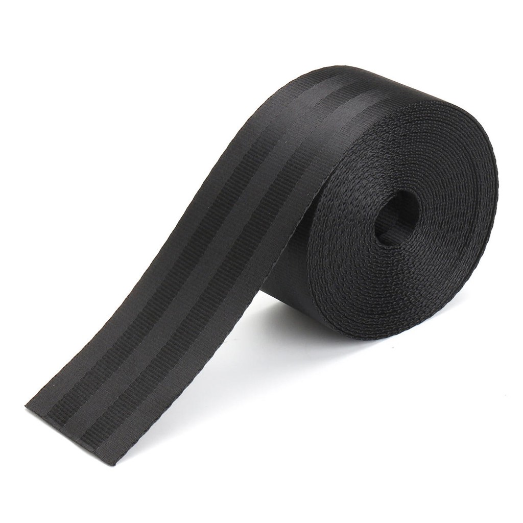 สายเบลท์รถยนต์ 2นิ้ว สีขาว สีดำ สีน้ำตาล seat belt Nylon Polyester Webbing เมตรละ