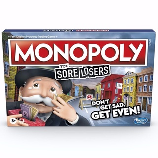 Hasbro Monopoly บอร์ดเกม สําหรับ Sore Losers Edition Where It Pays To Lose - 8+