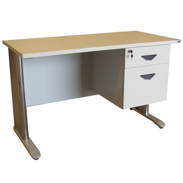 SL-122โต๊ะทำงานขาโครเมี่ยม ขนาด 1.20 ม - รูปที่ 3