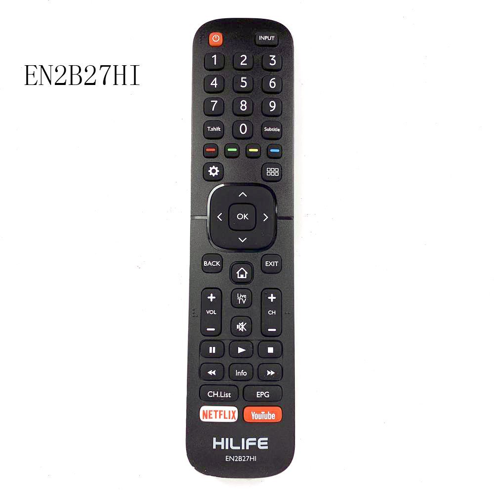 รีโมทคอนโทรลใหม่ EN2B27HI EN2B27X สําหรับ Hisense HILIFE DEXP LCD สมาร์ททีวีพร้อม NETFLIX YouTube Ap