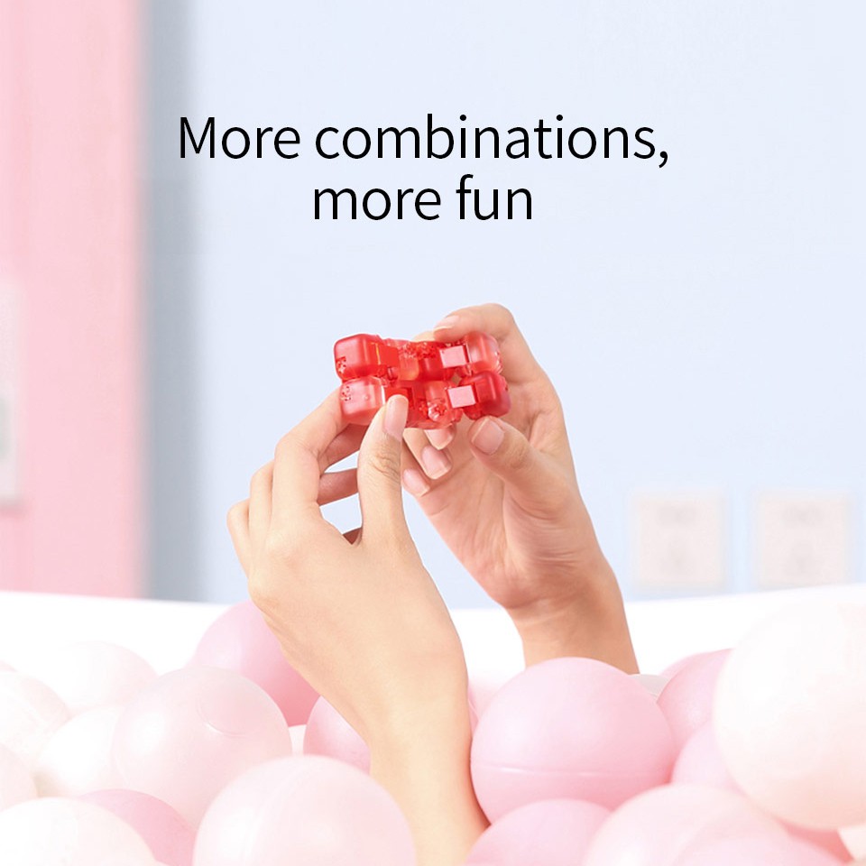Mitu สีสุ่มอิฐนิ้วมือบล็อกอาคาร Curious ตาบอดบรรจุของเล่น Intelligence Mi สมาร์ทมินิของเล่นของขวัญ