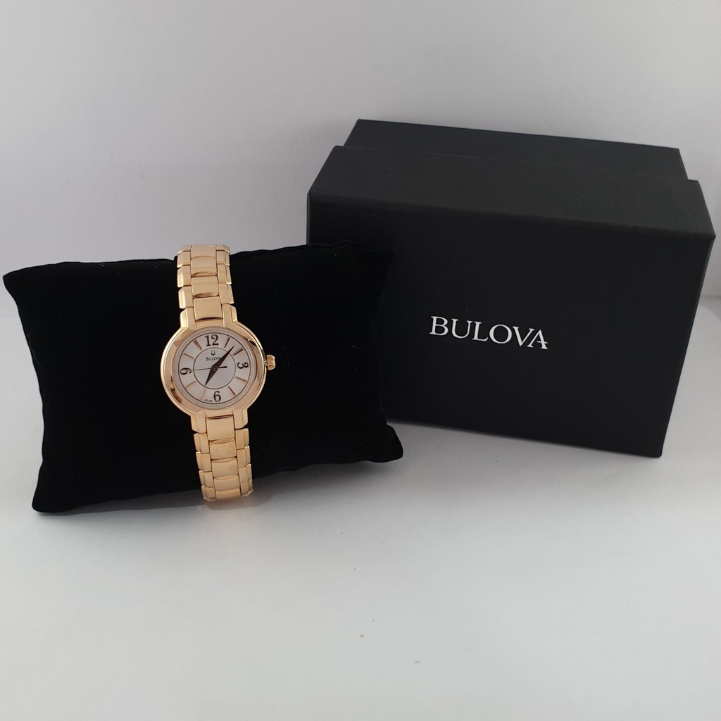 นาฬิกา BULOVA WOMEN'S 97L122 QUARTZ พร้อมกล่อง (สภาพใหม่)  ของแท้