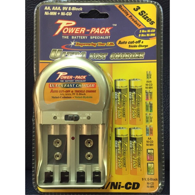 แท่นชาร์ท POWER PACK CG-301 ชาร์ท AA,AAA,9V #charger AA/AAA/9V