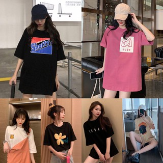 [พร้อมส่ง] เสื้อยืด พิมพ์ลาย โอเวอร์ไซด์ OVERSIZE แฟชั่น