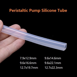 Peristaltic Pump Silicone Tube  ID 9.6mm  12.7mm  19mm  25.4mm Food Grade  Soft Silicone Hose Flexible Drink Water Connect Pipe Nontoxic Transparent-1Meter ท่อปั๊มน้ําซิลิโคน  เกรดอาหาร ซิลิโคนอ่อนนุ่ม ยืดหยุ่น เชื่อมต่อน้ําดื่ม ท่อปลอดสารพิษ