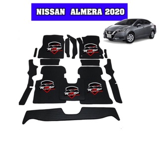 พรมปูพื้นรถยนต์ NISSAN ALMERA 2020-2021 แถมฟรีแผ่นกันสึกพลาสติกอย่างดีมูลค่า250-.บาท