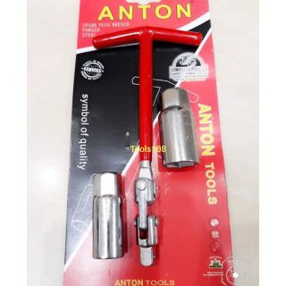 #ตัวทีข้ออ่อนบล็อคถอดหัวเทียน ANTON
- ลูกบล็อกเบอร์ 16  และ 21  mm