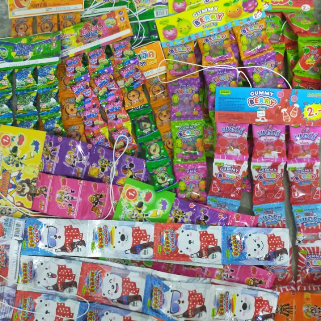 ลุ้นๆ 8ซอง Fizzii คิดคิด Magig whiz Gummy Berry Hi Cola Spry Lotte BubUp MiniFruita ป๊อกแป๊ก