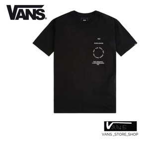 เสื้อยืดใหม่เสื้อยืดVANS DISTORTION TYPE T-SHIRT BLACK สินค้ามีประกันแท้S-3XL