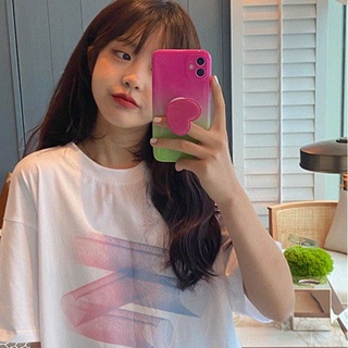 Giro💘 เสื้อยืด ลาย SUSUgirl หัวใจลากยาว สไตร์เกาหลี โอเวอร์ไซส์ งานสกีนมาตรฐาน เนื้อผ้าเด้ง ผ้าโปร่ง M81