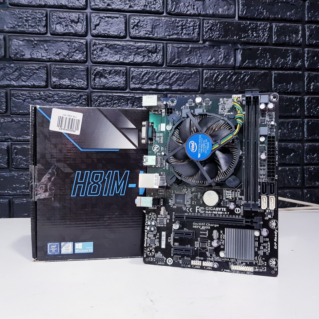 [COMZING] **มือสอง เมนบอร์ดพร้อมCPU เมนบอร์ด Socket 1150 + CPU Core i3 เจน4 ใช้งานได้ปกติ