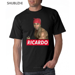 เสื้อยืดผ้าฝ้ายพิมพ์ลาย Ricardo Milos Meme แฟชั่นสําหรับผู้ชาย