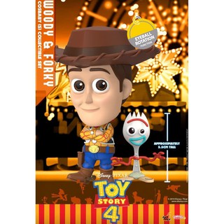 Hot Toys Cosbaby - Toy Story 4 - Sheriff Woody with Forky 2 Pack