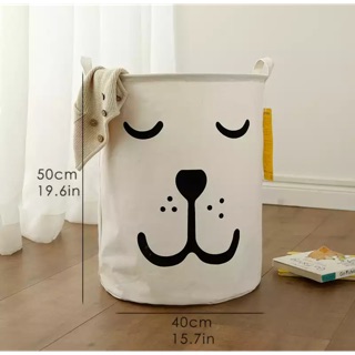 ตะกร้าใส่ผ้า ขนาด50x40 cm