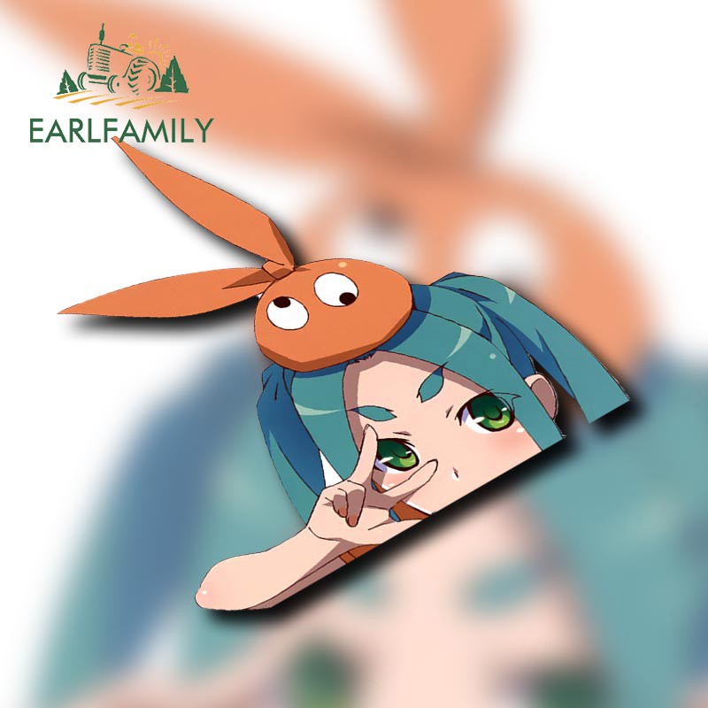 Earlfamily 13 ซม.x 12.2 ซม.Oonoki Yotsugi Shinku Shinobu Monogatari รถจักรยานยนต์รถ Decal สติกเกอร์หน้าต่างไวนิลรถสติกเกอร์