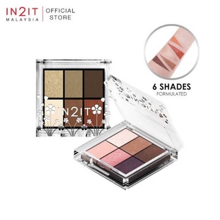 อายแชโดว์ IN2IT Nude 6 Colour Palette สี 04