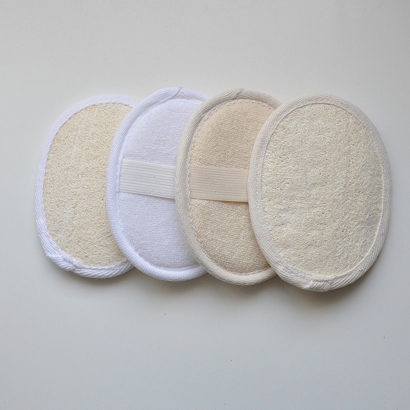 ธรรมชาติ Loofah Bath Ball Loofa อาบน ้ ํา Scrub Loofah แปรงอาบน ้ ํา Body Scrubber Wash Pad