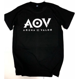 คอลูกเรือเสื้อยืด AOV ROV Cotton100%S-5XL