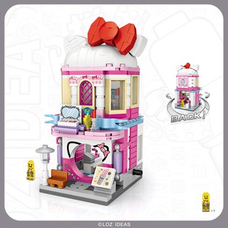 ตัวต่อ เลโก้ ชุด Street mini (ร้านเครื่องสำอาง)                       จำนวนตัวต่อ 371 ชิ้น   LOZ 1629