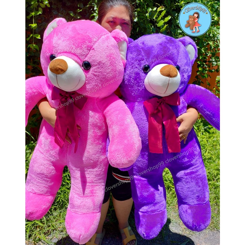 ตุ๊กตาหมีเท็ดดี้โบว์ผ้ามัน ผ้านุ่ม งานสวยคุณภาพดี ตัวใหญ่ขนาด100cm. มีเก็บเงินปลายทาง พร้อมส่งทุกวัน