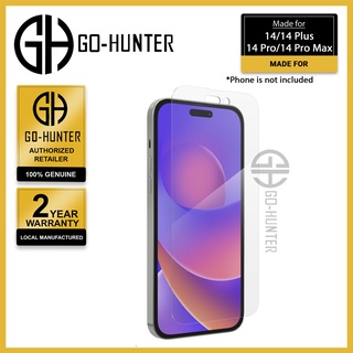 Zagg ถาดกระจก ขอบพลัส สําหรับ iPhone 14 [ Pro Max / Pro / Plus ] รวมถาดติดตั้ง - ป้องกันแสงสะท้อน