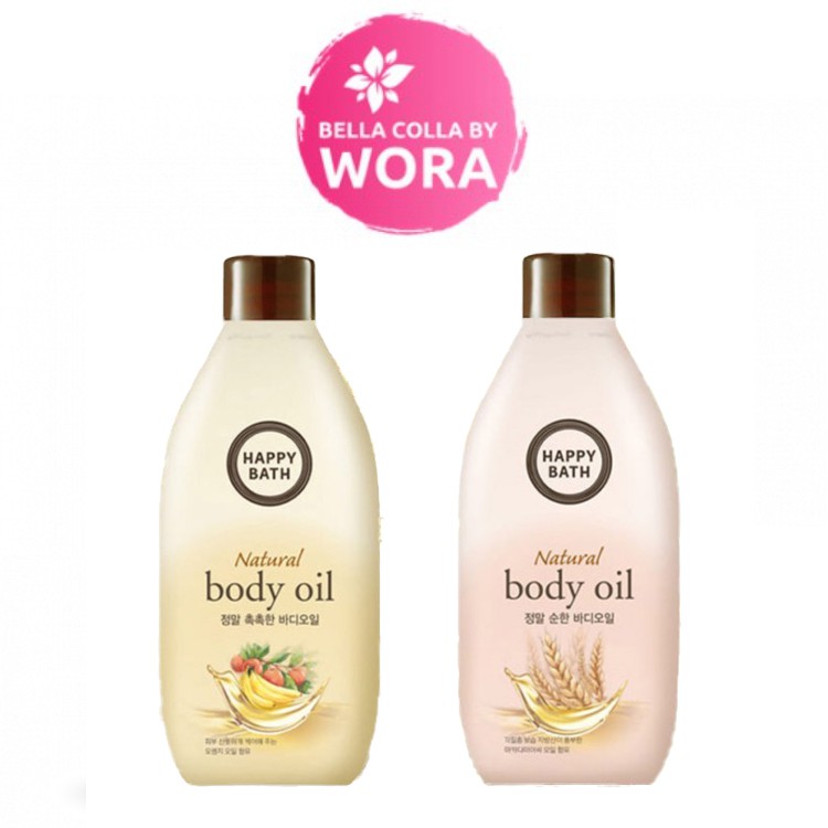 Happy Bath Real Mild / Moisture Body Oil [250ml] Shopee Thailand