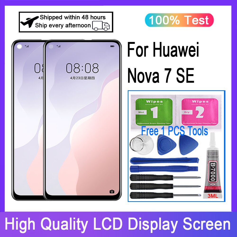 สําหรับ Huawei Nova 7 SE CDY-AN00 CDY-NX9B จอแสดงผล LCD Touch Screen Digitizer เปลี่ยน