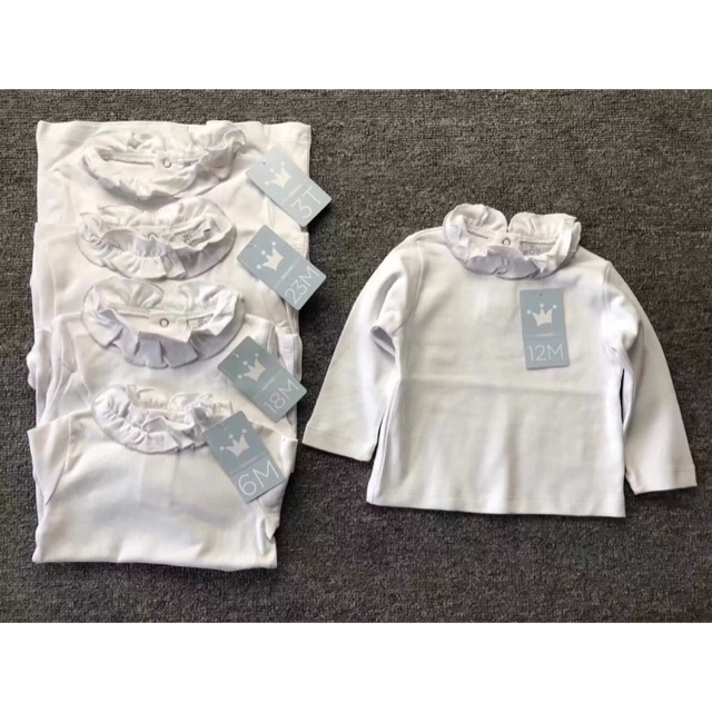 EPK เสื้อเชิ้ตผ้าฝ้ายคอปกจับจีบ 6m - 3t