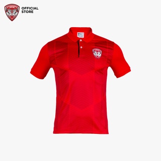 Muangthong United : เสื้อโปโลเมืองทองยูไนเต็ดสีแดงลายฟันปลา