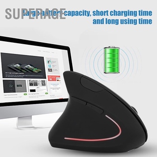 Superage Mouse Wireless Charging Ergonomic Vertical Left Hand Optical for Laptop