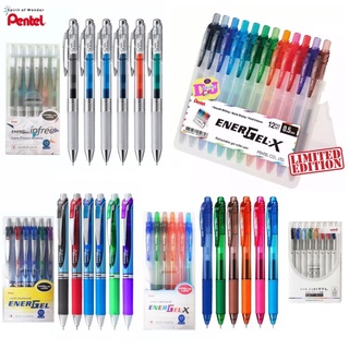 ชุดปากกาเจล พร้อมส่ง Pentel Uni One Energel Clene Infree Set 0.38/0.5/เพนเทล ยูนิ