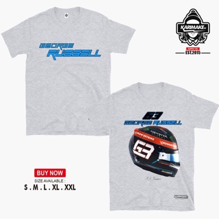 เสื้อยืด ลาย Karimake MERCEDES BENZ AMG F1 TEAM GEORGE RUSSELL F1 - V1 สีขาว MS-5XL