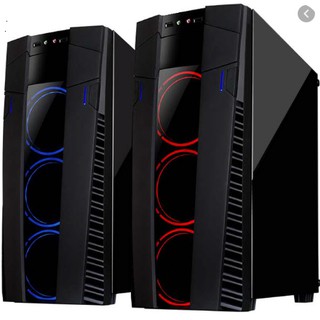 เคส PLENTY CASE รุ่น ECLIPSE (EC09) ATX Mid Tower (Color KRD) ( ไม่มี Power Supply ติดเคส )