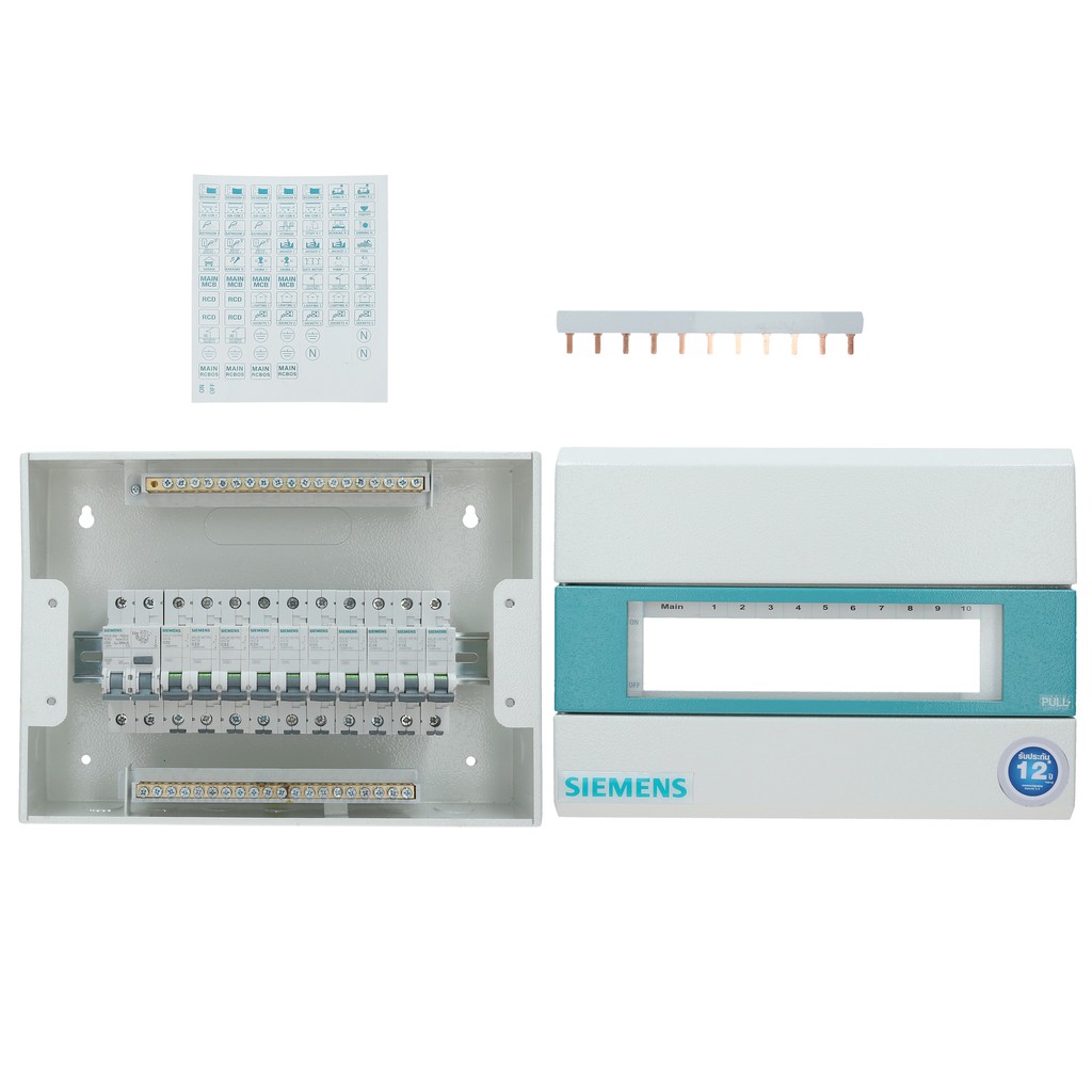 ตู้ไฟ ขนาด 10 ช่อง พร้อม เบรกเกอร์ รุ่น ALPHA SIMBOX