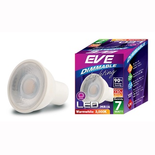 หลอดไฟ LED EVE MR16 DIMMABLE 7 วัตต์ WARMWITE GU5.3