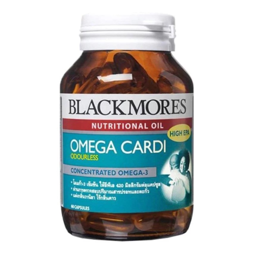 Blackmores ผลิตภัณฑ์เสริมอาหาร Omega Cardi (60เม็ด)