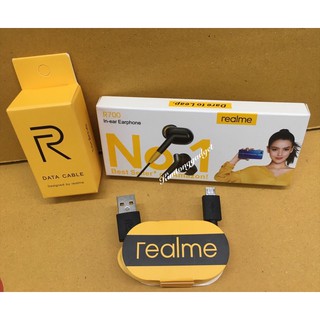 ชุดคู่หูฟังสำหรับ realmeเรียวมีคู่กับสายชาร์จ