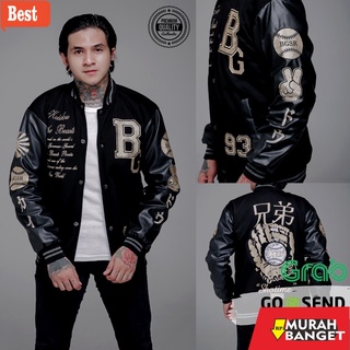 เสื้อแจ็กเก็ตหนัง พรีเมี่ยม สไตล์ญี่ปุ่น | เสื้อแจ็กเก็ต Sukajan Bomber |  เสื้อแจ็กเก็ตเบสบอล หนังวัวแท้ ปักลาย สําหรับผู้ชาย | เสื้อแจ็กเก็ต โอเวอร์ไซซ์ สีดํา สําหรับผู้ชาย | เสื้อยืด แขนสั้น แฟชั่นสําหรับผู้ชาย