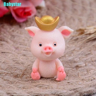 (Babystar) ตุ๊กตาหมูน่ารัก ขนาดเล็ก สําหรับตกแต่งสวน 5 ชิ้น