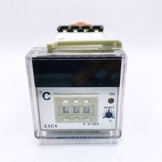E5C4-RTemperatureตัววัดอุณหภูมิ 0~399องศา 50/60Hz 3A-8ขาไฟ12vac,24vac,220vac ขนาด 48*48*78 mm พร้อมซ็อกเก็ต