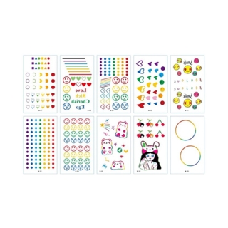 โปรโมชั่น : สติกเกอร์แทตทู ลายดอกไม้ สีรุ้ง กันน้ำ ติดทนนาน สไตล์เกาหลี