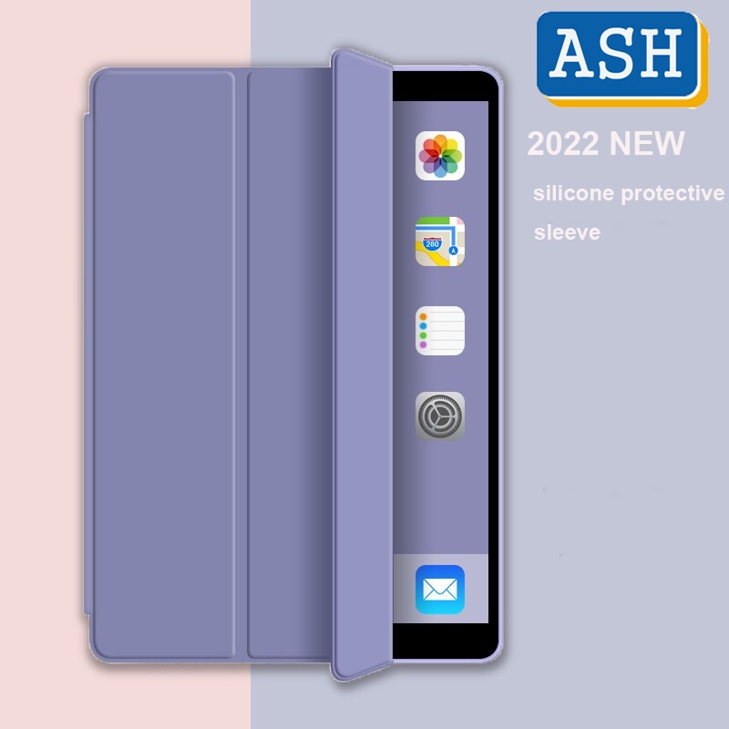 ASH สําหรับ Apple iPad Pro 9.7 2016 กรณี A1673 A1674 A1675 Trifold ขาตั้งหนัง PU สมาร์ทซิลิโคนอ่อนนุ่ม Pro 9.7 Shell