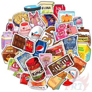 50Pcs/Set ❉ Yummy Delicious Food Series 01 Snacks Drinks Candy สติ๊กเกอร์ ❉ DIY Fashion Mixed Waterproof Doodle Decals สติ๊กเกอร์