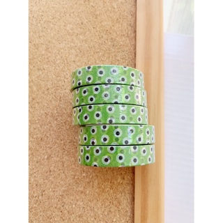 🟢 GREEN EYEBALLS WASHI TAPE 🟢 วาชิเทป เทป ลูกตา สีเขียว 🟢