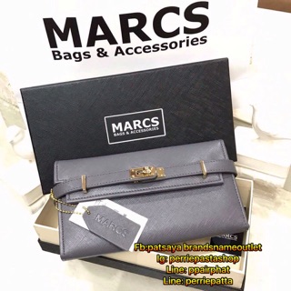 พร้อมส่งความสวย! NEW ARRIVAL! MARCS PADLOCK LONG WALLET เเท้💯outlet กระเป๋าสตางค์ใบยาว