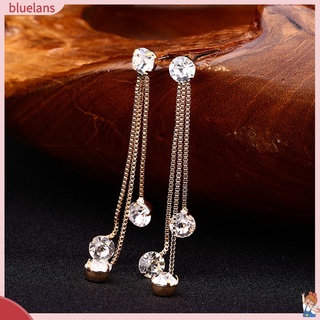 ของขวัญเครื่องประดับแฟชั่น b 2 ต่างหูระย้าสายโซ่ยาว rhinestone