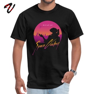 T-Shirtเสื้อยืด พิมพ์ลายการ์ตูนอนิเมะ Space Cowboy Lets Jam สไตล์ญี่ปุ่น สําหรับผู้ชาย S-5XL