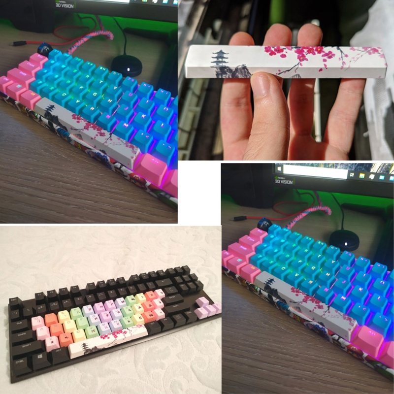 HL PBT Space Bar KeyCaps สําหรับเกมคีย์บอร์ดแบบกลไก PBT Keycap