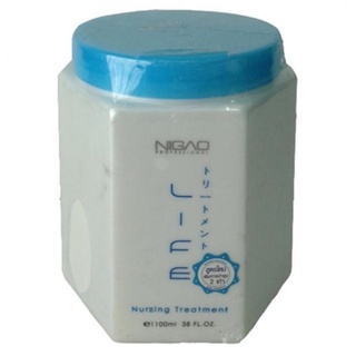 NIGAO Treatment กระปุกขาว ฝาฟ้า 1000 ml นิกาโอะ ทรีทเม้นท์